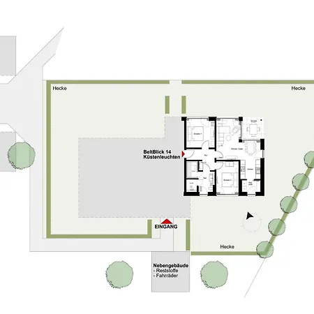 Apartament Beltblick 14- Kuestenleuchten - Moderne Direkt Am Mit Sauna Und Garten! Fehmarn